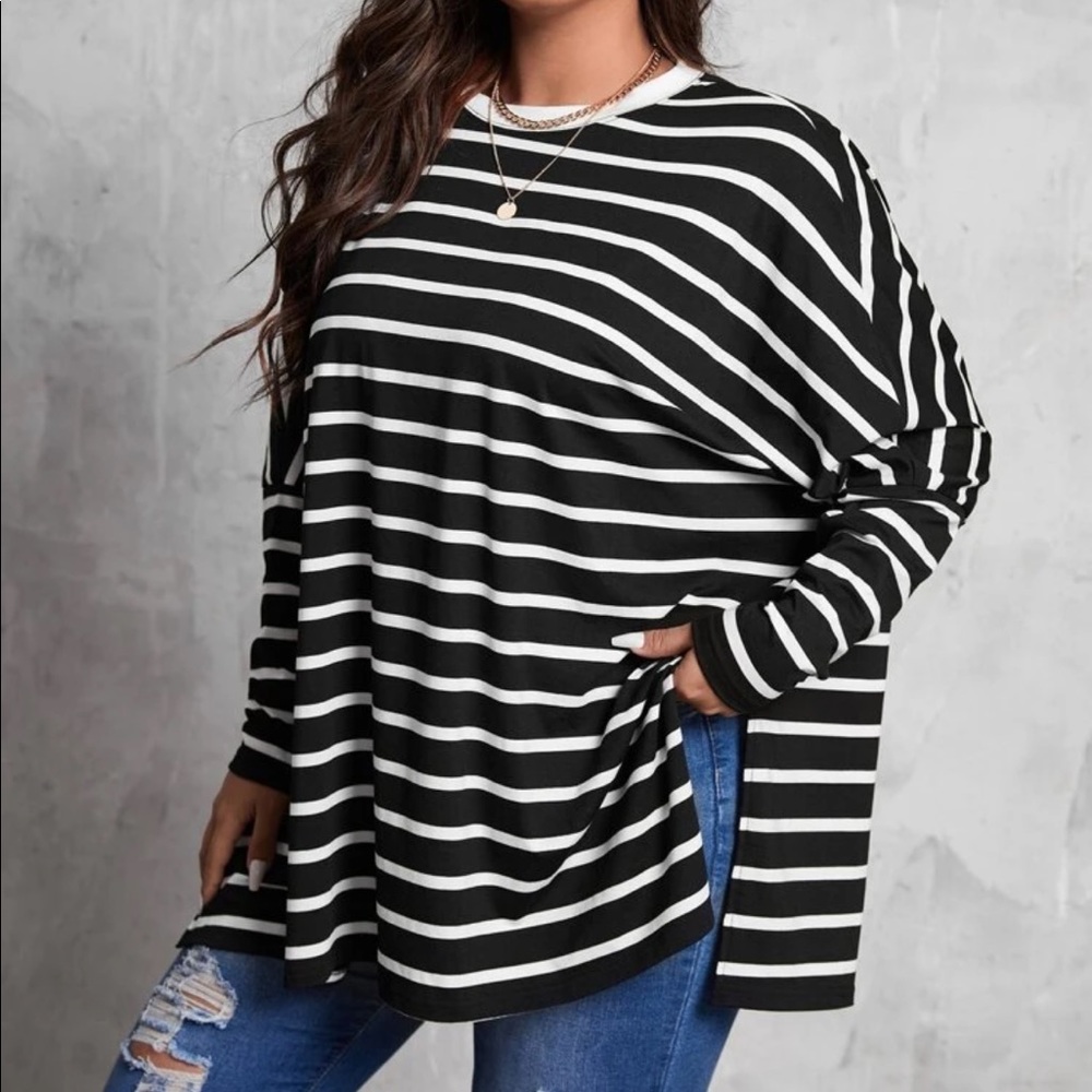 Plus size batwing Top